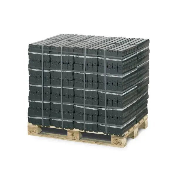 Rekord Braunkohlebriketts – 1000 kg Palette (40×25 kg), Heizwert ca. 5,3 kWh/kg, langbrennend für Kamin & Ofen
