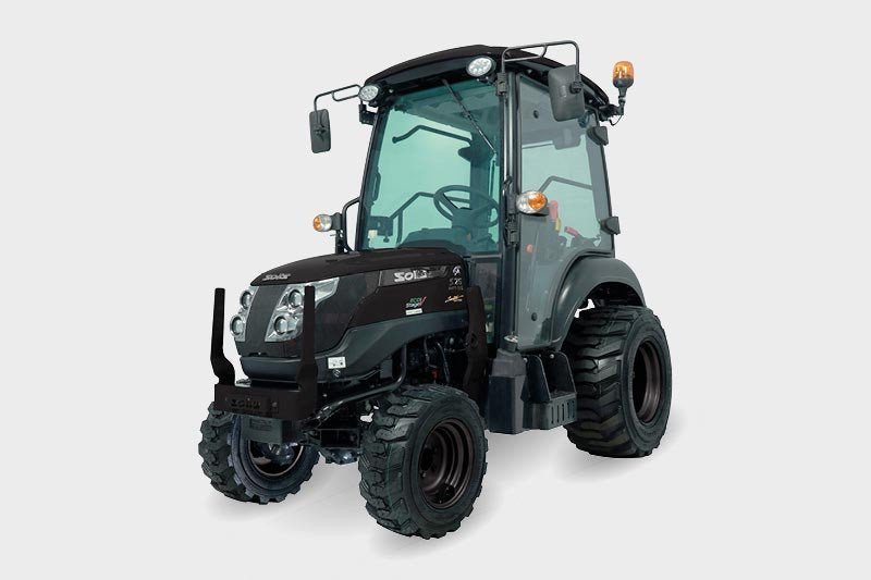 Solis 26 9+9 Panther Kleintraktor mit Kabine Schwarz – 26 PS, Allrad, Mitsubishi Diesel