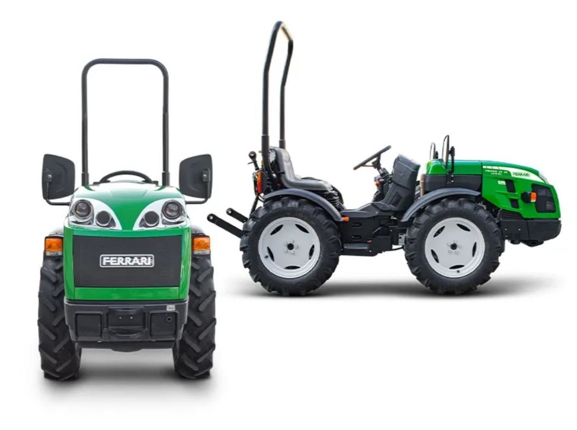 Ferrari Cromo 35 AR Junior Micro Knicklenker-Traktor – 25 PS, Allrad, Kubota Diesel, 77 cm schmal