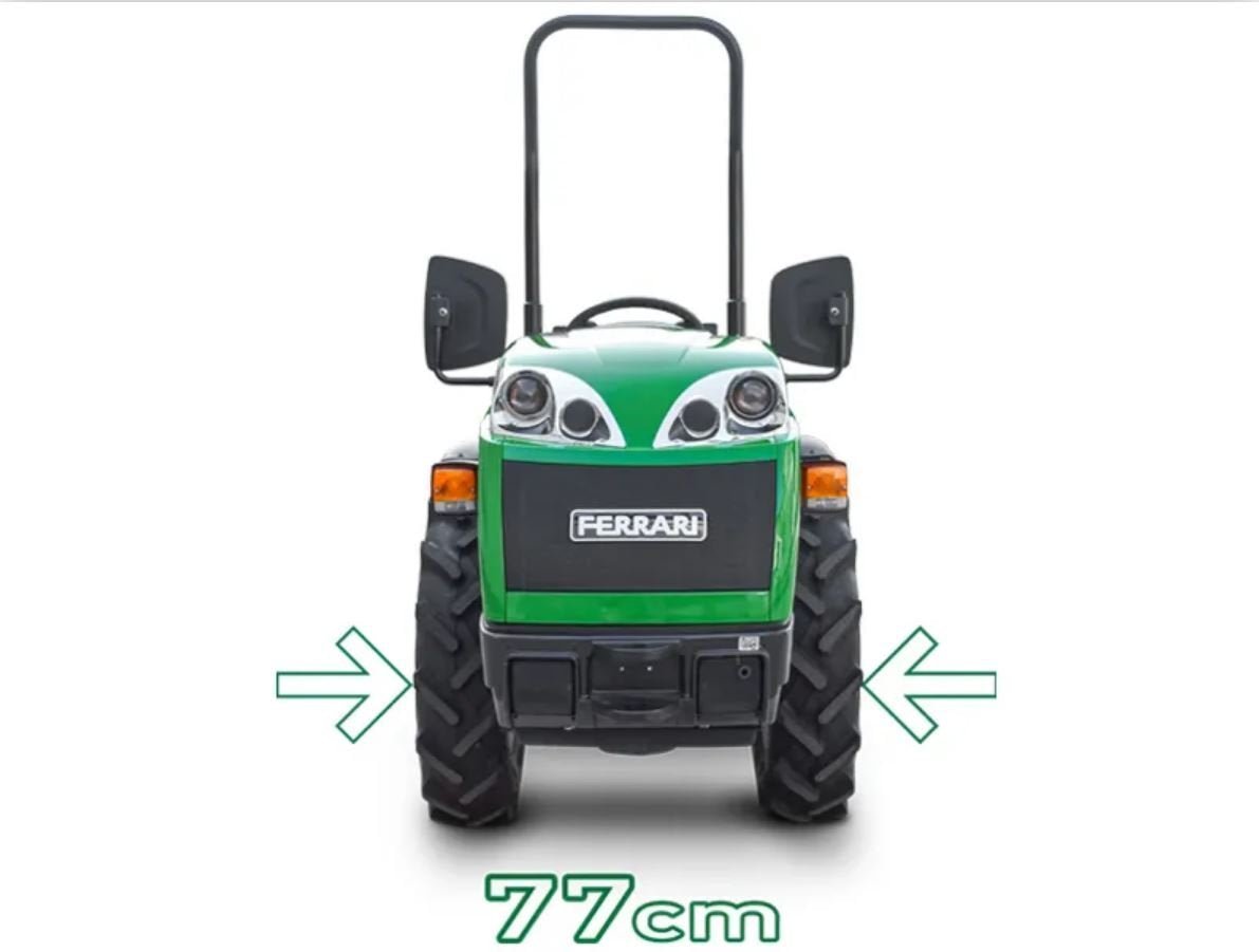 Ferrari Cromo 35 AR Junior Micro Knicklenker-Traktor – 25 PS, Allrad, Kubota Diesel, 77 cm schmal