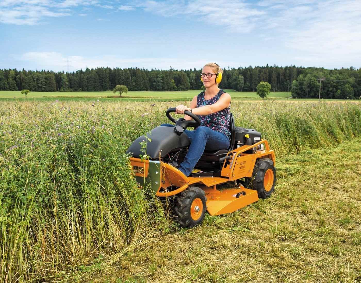 AS-Motor Aufsitzmäher AS 900 Enduro, 90 cm Schnittbreite, Briggs & Stratton V-Twin Motor, Hydrostat, Differentialsperre