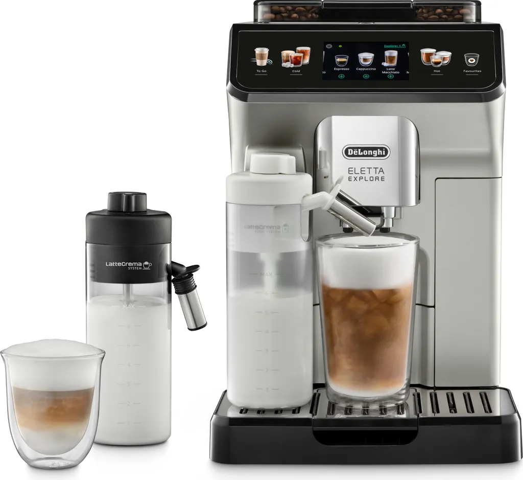 De'Longhi Eletta Explore ECAM450.55.S Kaffeevollautomat Silber