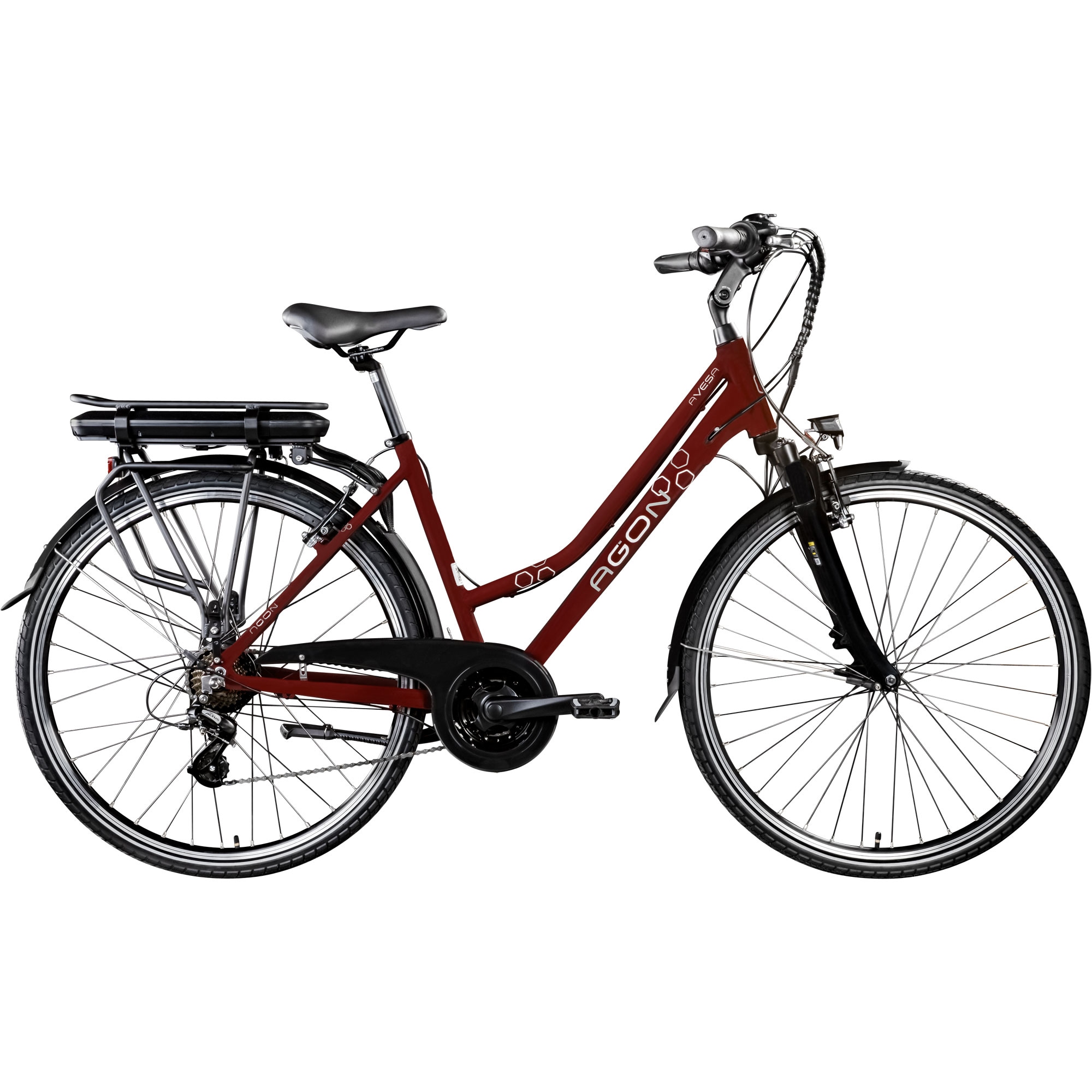 AGON »Avesa« 21 Gang Kettenschaltung Heckmotor 250 W Pedelec, Elektrofahrrad für Damen u. Herren