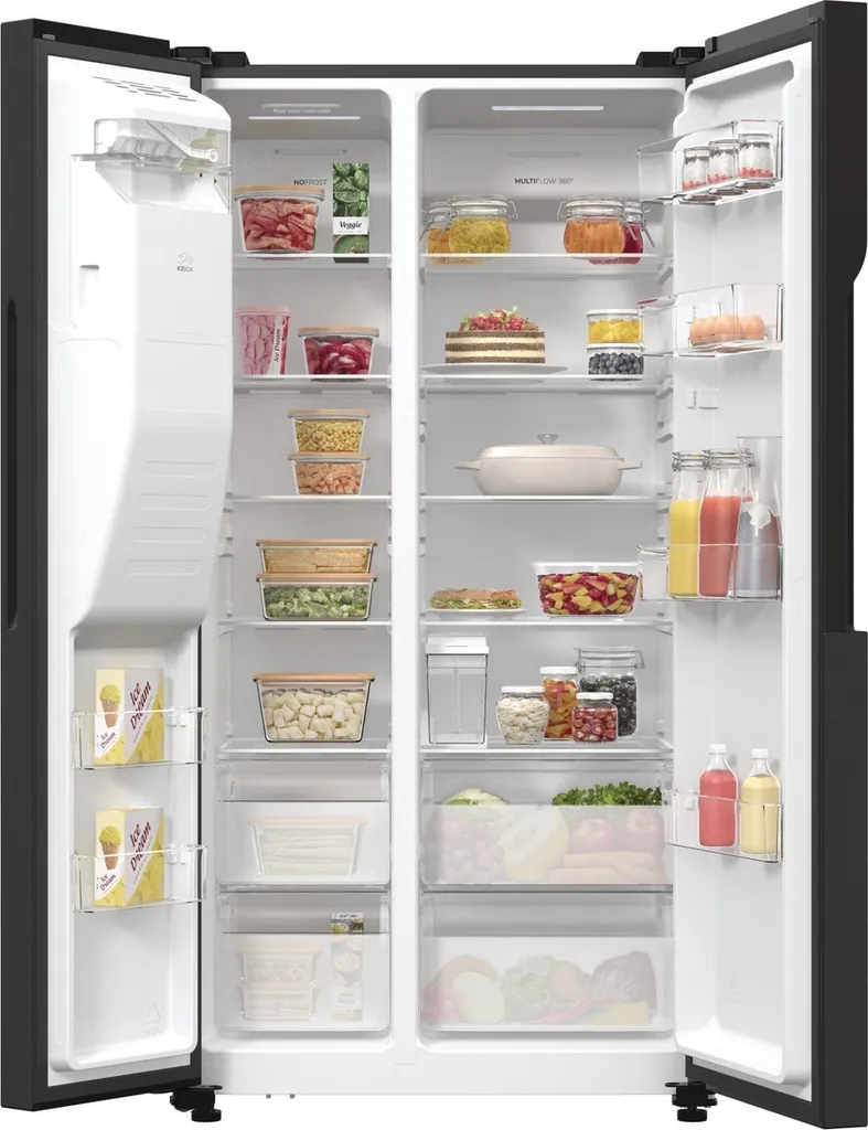 Gorenje NRR9185ESBXL Side-by-Side Kühlschrank 566 L NoFrost Plus IceMaker Schwarz