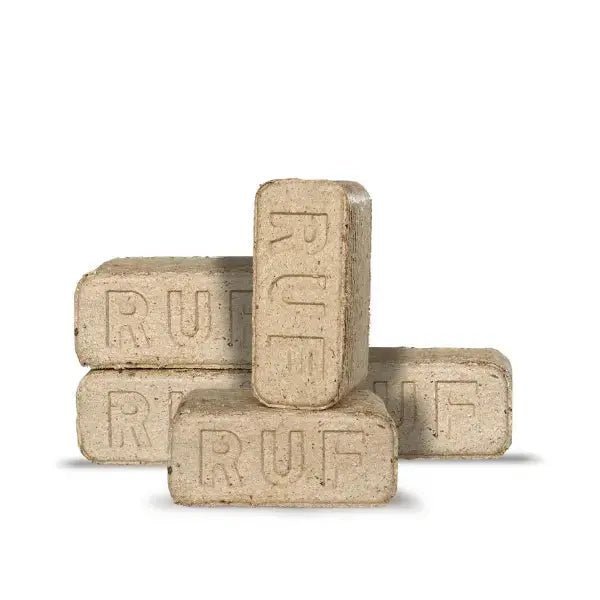 Heizfuxx RUF Original Blue Holzbriketts Hartholz – Heizwert ≥4,8 kWh/kg, geringe Restfeuchte, Premium RUF-Briketts